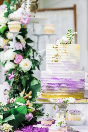 Ombre wedding cake - L'estelle Photography