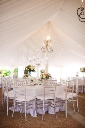 Tent wedding reception - Justin Wright Photography