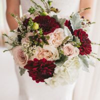Pink and red wedding bouquet - Manifesto Photography