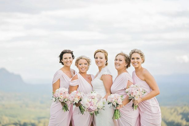 Pink bridesmaid dresses - Calli B Photography's