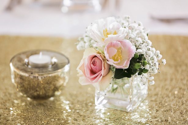 Short wedding centerpiece - Calli B Photography's