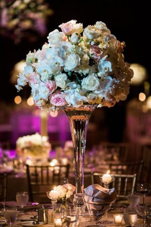Tall wedding centerpiece - Style and Story Photography