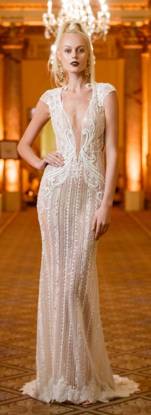 Wedding Dress by BERTA Spring 2018 runway show