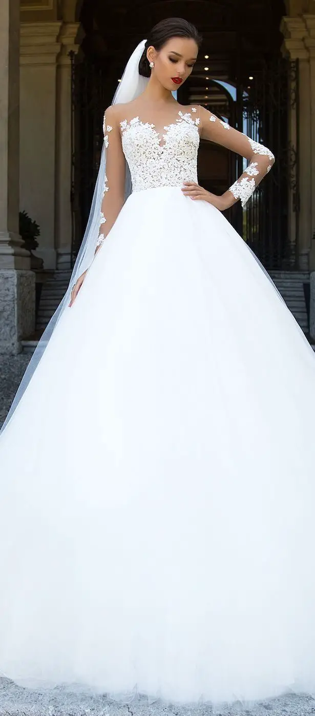 Winter Wedding Dress by Milla Nova White Desire 2017 Bridal Collection - Silia