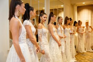 Wedding Dresses by BERTA Spring 2018 runway show backstage