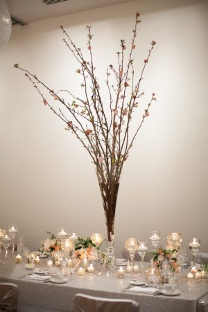 Branches Wedding centerpiece - Erin Johnson Photography