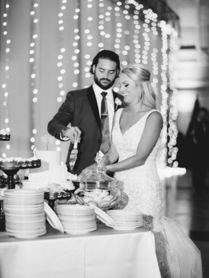Wedding cake cutting - The WaldronPhotography