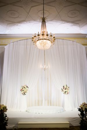 Draping wedding ceremony decor - Style and Story Photography