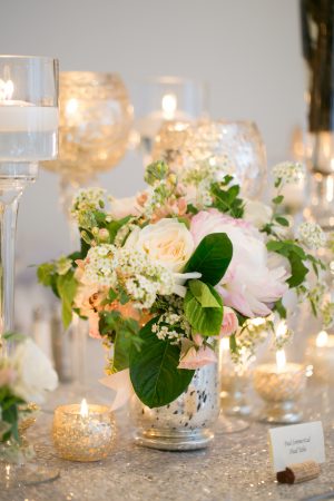Candle Wedding Centerpiece - Erin Johnson Photography