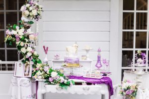 Wedding floral waterfall design - L'estelle Photography