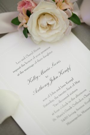Wedding invitation - Erin Johnson Photography