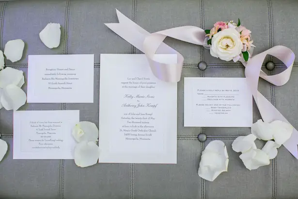 Wedding invitation suite - Erin Johnson Photography