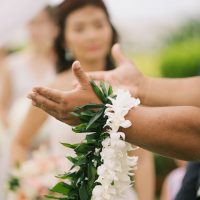 Wedding lei - Anna Kim Photography