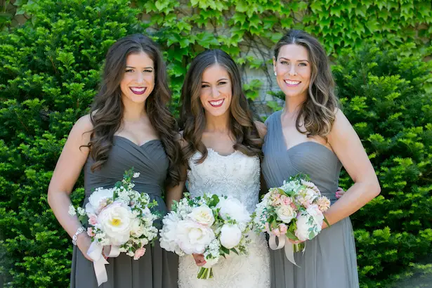 Grey Bridesmaids Dresses- Erin Johnson Photography
