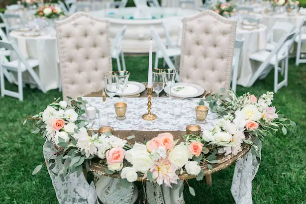 Wedding sweetheart table - Kiel Rucker Photography