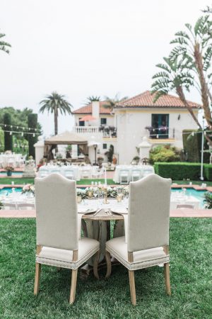 Wedding sweet heart table chairs - Kiel Rucker Photography
