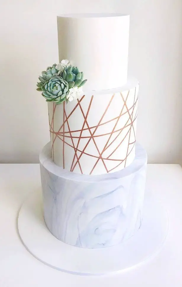  Wedding  Trends Marble  Wedding  Cakes  Belle The Magazine