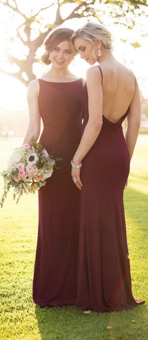 Burgundy Bridesmaid Dresses by Sorella Vita