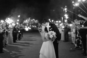 Black and white wedding photo - PSJ Photography