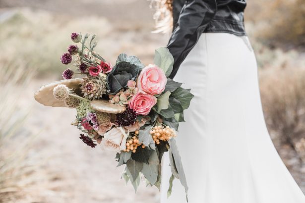 Bohemian wedding bouquet - Coffee Creative Photography