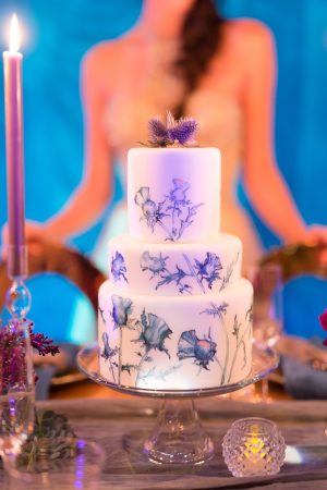Floral wedding cake - Gavin Farrington Photography