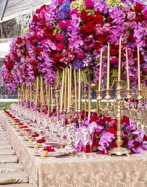 Luxury Wedding Tablescape - via The Floral Experience