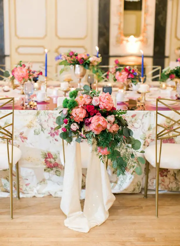Wedding Peony Decor - Photo via Inspired By This - Rachel Havel Photography - Design:Planning: Grace & Gather Events - Floral Design: Newberry Brothers - La Tavola Linens - Venue: The Broadmoor