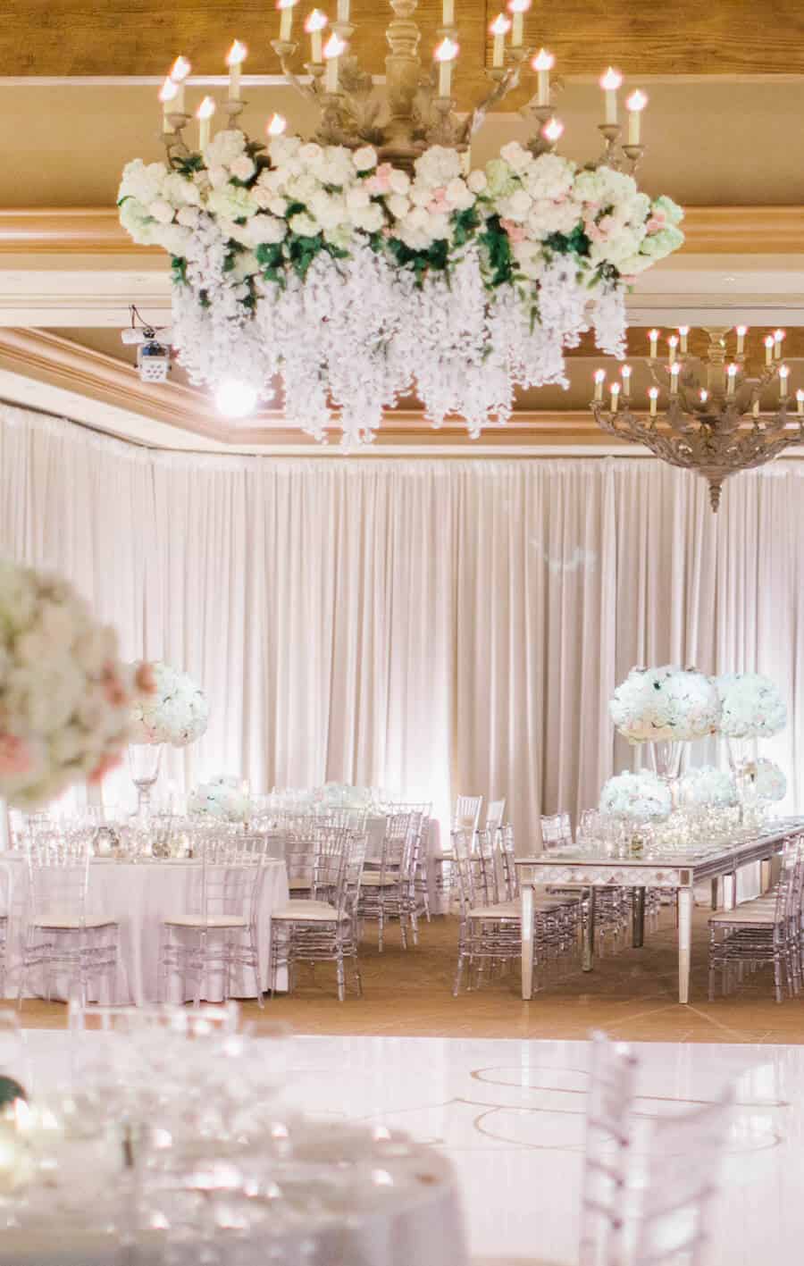 Wedding Installation | Floral Chandelier