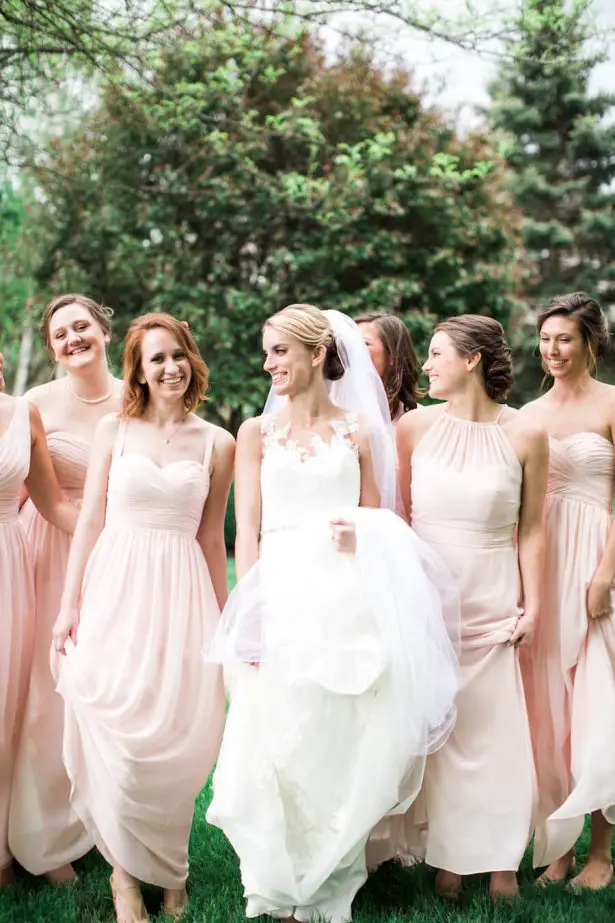 Blush Bridesmaid dresses - - Lindsay Campbell Photography