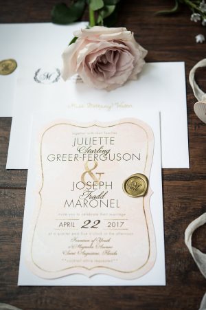 Blush Classic Wedding Invitations - Bethany Walter Photography