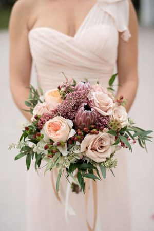 Dusty Rose Wedding Ideas - Bridal Bouquet - Kristen Weaver Photography