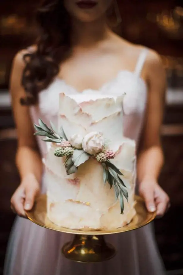 Dusty Rose Wedding Ideas - Cake - J Wells Photography