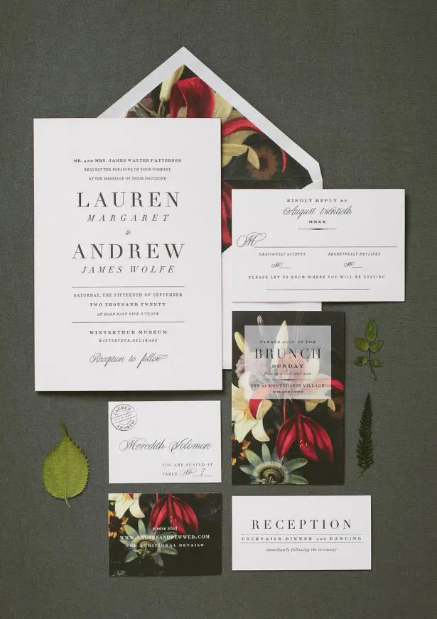 Fall Wedding Invitations - Smock Paper - Amelia Beamish Photography