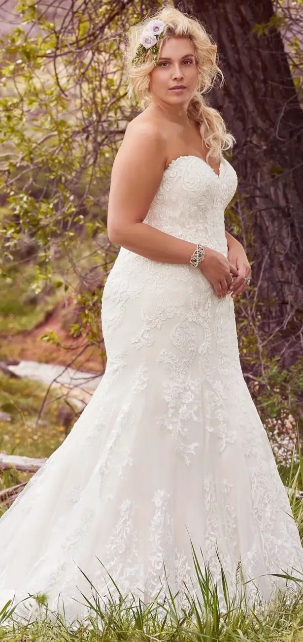 Maggie Sottero Pluss Size Wedding Dress - Rosamund