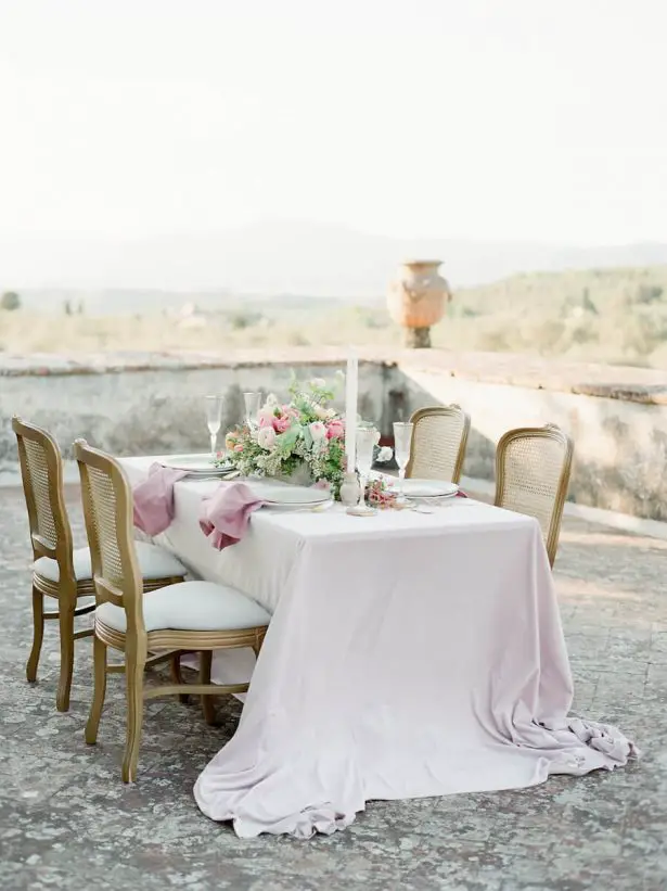 Pink outdoor wedding reception - Stella Yang Photography