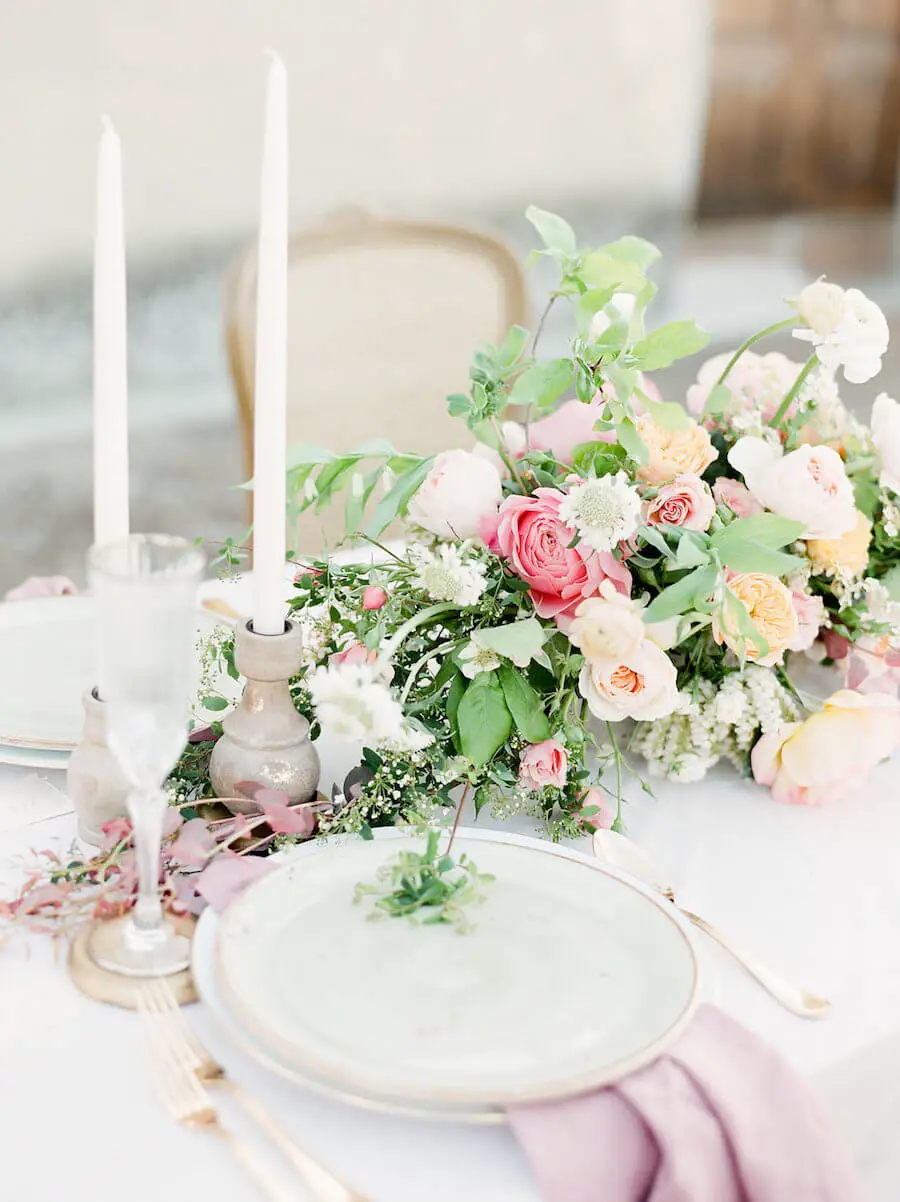 Tuscany inspired wedding tablescape - Stella Yang Photography