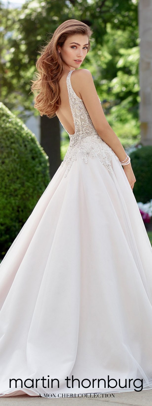 Wedding Dresses by Martin Thornburg, a Mon Cheri Collection - Spring 2018