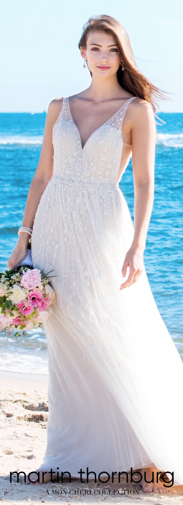 Wedding Dresses by Martin Thornburg, a Mon Cheri Collection - Spring 2018