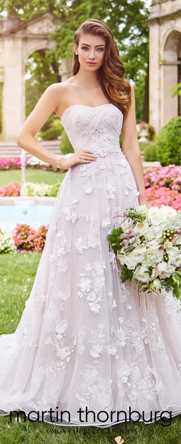 Wedding Dresses by Martin Thornburg, a Mon Cheri Collection - Spring 2018