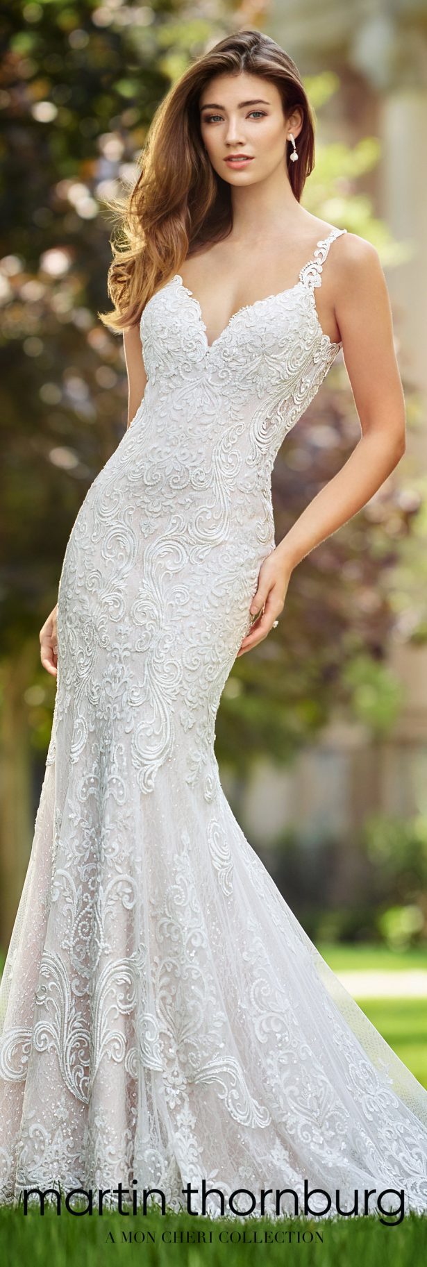 Wedding Dresses by Martin Thornburg, a Mon Cheri Collection - Spring 2018