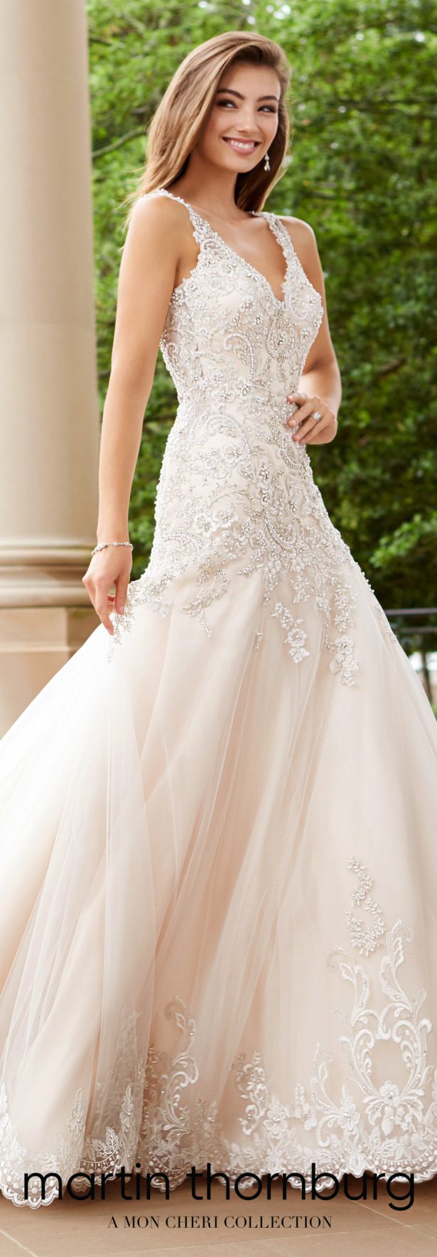 Wedding Dresses by Martin Thornburg, a Mon Cheri Collection - Spring 2018