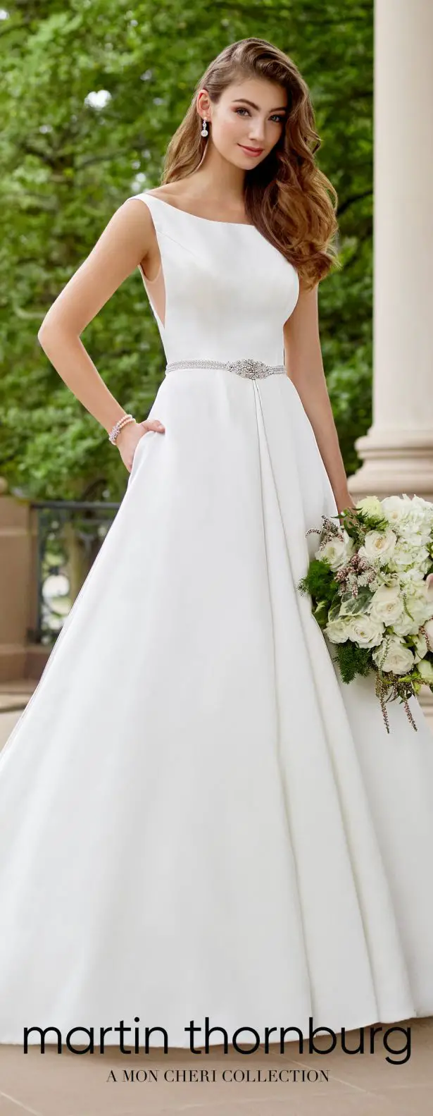 Wedding Dresses by Martin Thornburg, a Mon Cheri Collection - Spring 2018