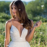 Wedding Dresses by Martin Thornburg, a Mon Cheri Collection - Spring 2018
