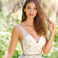 Wedding Dresses by Martin Thornburg, a Mon Cheri Collection - Spring 2018