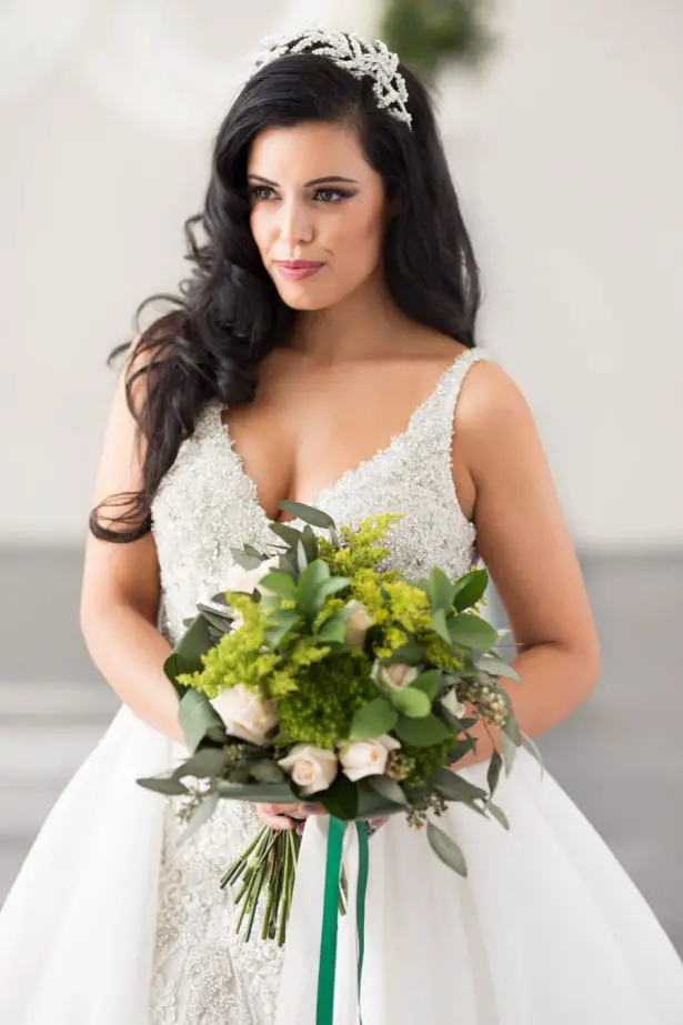 Greenery Wedding Bouquet - Tom Wang Photography