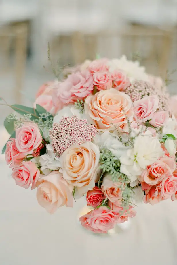 Coral Wedding Centerpiece - Brklyn View Photography