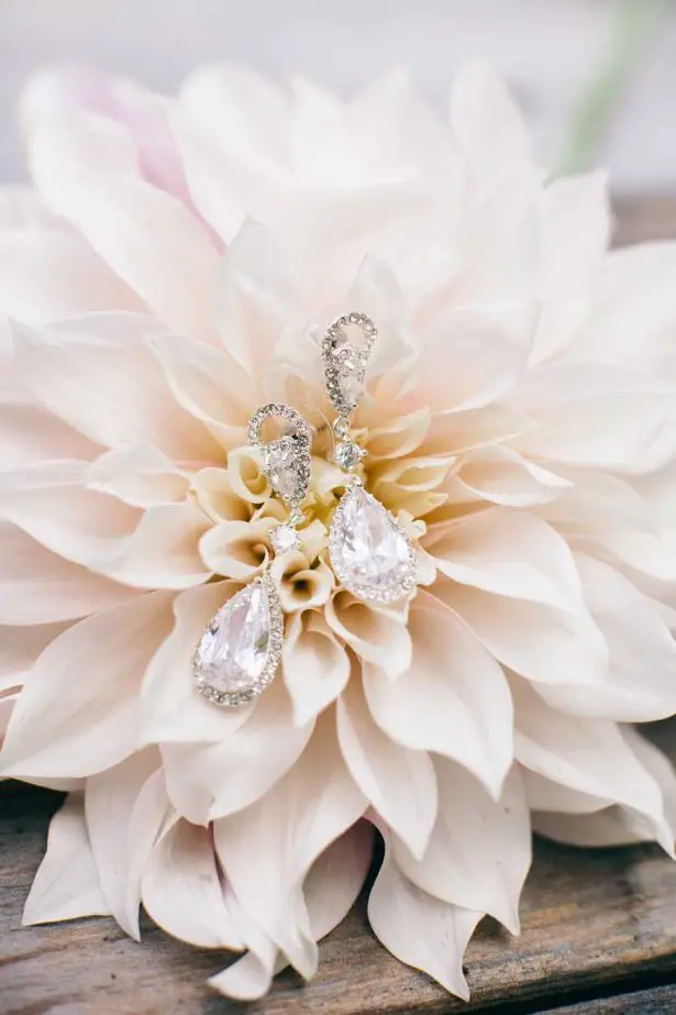 Davids Bridal Wedding Earrings - Nikki Santerre Photographer