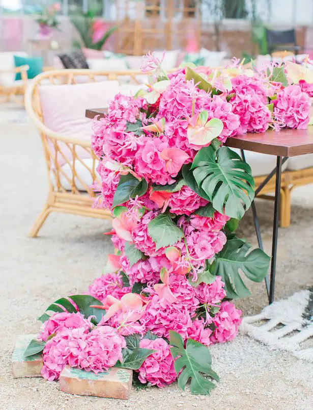 Garland Wedding Centerpiece - Photography: James & Jess