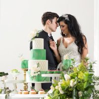 Greenery Wedding Inspiration Bride and Groom - Tom Wang Photography