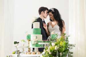 Greenery Wedding Inspiration Bride and Groom - Tom Wang Photography